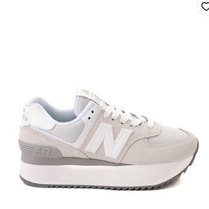Womens New Balance 574+ Athletic Shoe - Reflection / Raincloud